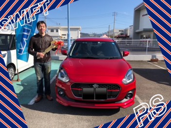 豊嶋様のスイフトRS、納車致しました！